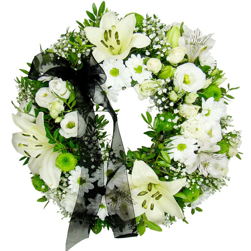 Green & White Wreath Green & White Wreath